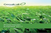 Presentación Empresa 2017 - geoalcali.com · al desarrollo de proyectos de extracción de potasa, ... respetuosa con el entorno social y con el medio ambiente. Peter Albert CEO y