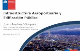 Infraestructura Aeroportuaria y Edificación Pública · Asegurar mantención y conservación de la Infraestructura. Mejorar imagen país frente a turistas que ingresan a Chile. Contar