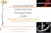 Comunidad de Laboratorios Compartidos CUDI · nanopartículas para un grupo piloto de estudiantes ... Resultados de Proyectos factibles Nanotubos Coaxiales de sistemas heterogéneos