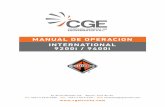 Manual de Operación - Venta de Camiones Americanoscgetrucks.com/manuales/cge_Manual_operaciones_International.pdf · Principales Sistemas del Motor o Sistema de ... o Recomendaciones