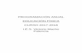 PROGRAMACIÓN ANUAL EDUCACIÓN FÍSICA …iesvictoriomacho.com/web/assets/EDUCACIÓN-FÍSICA1.pdf · 2017-11-09 · EDUCACIÓN FÍSICA CURSO 2017-2018 I.E.S. Victorio Macho ... Orden