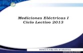 Mediciones Eléctricas I - fi.mdp.edu.ar · MEDICIONES ELECTRICAS I 6.- Instrumentos Virtuales .  Mediciones Eléctricas I