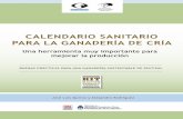 CALendARio SAnitARio pARA LA gAnAdeRíA de … · En el marco de los proyecto “Amplificando el manejo sustentable de los sistemas ganaderos en los pastizales naturales de la Pampa