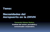 Tema: Necesidades del Aeropuerto en la ZMVM - sct.gob.mx · Objetivo de la Ponencia Analizar las ventajas y desventajas de las distintas opciones viables de solución para el AICM.