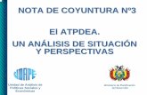 El ATPDEA. UN ANÁLISIS DE SITUACIÓN Y … de coyuntura/ATPDEA1.pdf · nivel mundial y de la región latinoamericana. ... Quinua Concentrados de ... ii. Renovación temporal ÆA