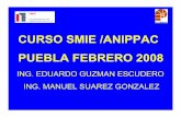 Curso SMIE ANIPPAC Puebla 2008 rev · 2017-10-09 · ejemplo de calculo nº 5. ... 1.- fallo por flexion del volado y fuerza axial. as = af + an = (v u(a/d)+n ... pretensado coladas