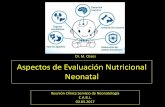Dr. M. Osses A Aspectos de Evaluación Nutricional … de Evaluacion Nutricional NN.pdf · Evaluación Nutricional NN •Incremento de peso diario •Si el incremento de peso es insuficiente: