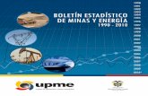 BOLETÍN ESTADÍSTICO DE MINAS Y ENERGÍA · la Unidad se complace en presentar una nueva versión del Boletín Estadístico de Minas y Energía, con información estructurada y confiable