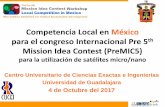 Competencia Local en México para el congreso … · constelaciones 2 Ideas para misiones y diseño ... –Describe el diseño conceptual de tu sistema o sistemas satelitales. Enumera