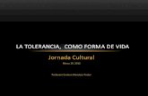 La tolerancia, como forma de vida - cmas.siu.buap.mxcmas.siu.buap.mx/portal_pprd/work/sites/contaduria/resources... · viven actos de barbarie, sucesos donde LA INTOLERANCIA del ser