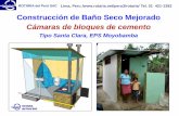 Construcción de Baño Seco Mejorado ... - rotaria.net BS bloques_act.pdf · ROTÁRIA del Perú SAC Construcción de Baño Seco Mejorado Cámaras de bloques de cemento Tipo Santa