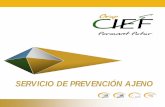 SERVICIO DE PREVENCIÓN AJENO - grupcief.comgrupcief.com/cief/sites/default/files/servicio_prevencion.pdf · Reglamento de los Servicios de Prevención . ... • Operador de Calderas