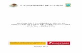 MANUAL DE PROCEDIMIENTOS DE LA DIRECCIÓN GENERAL DE ...archivos.guaymas.gob.mx/archivos/Archivos_2015/infraestructura/... · Políticas de Operación: Para la autorización de Constancia