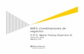 NIIF3, Combinaciones de negocios - IIMV - Instituto ... · 4 Nueva Normativa sobre Combinacionesde Negocios y Cuentas Consolidadas Una operación en la que la adquirente obtiene el
