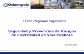 Prevención de riesgos eléctricos - Osinergmin ... · • Reglamento de Seguridad y Salud en el Trabajo de las ... Edificaciones Código Nacional de Electricidad. ACCIDENTES ASOCIADOS