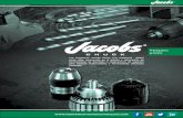 Catálogo JACOBS | Herramientas Industriales · Usando una bola cojinete de empuje para reducir la fricción en el mecanismo de cierre de sujeción del broquero, permite la aplicación