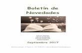 Boletín de Novedades - sanmartindevaldeiglesias.essanmartindevaldeiglesias.es/wp-content/uploads/2017/08/Biblioteca... · El día que se perdió la cordura Novela suspense Javier