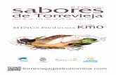 LIBRETO SABORES DE TORREVIEJA 2016 - … · 2016-03-29 · caldereta de pescado y mariscos de la bahÍa ... ensalada murciana rabo de toro estofado flan de queso con frutos rojos