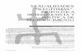 SEXUALIDADES “ILEGÍTIMAS”. - Inicionomadas.ucentral.edu.co/nomadas/pdf/nomadas_24/24... · Investigador de la línea Género y cultura del IESCO-UC. Miembro del Colec-tivo de