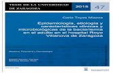 Epidemiología, etiología y características clínicas y ... · 2015 47 Carla Toyas Miazza Epidemiología, etiología y características clínicas y microbiológicas de la bacteriemia