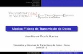 Medios Físicos de Transmisión de Datosinformatica.uv.es/iiguia/TSTD/presentatema3.pdf · Radio celular Medios Físicos de Transmisión de Datos Juan Manuel Orduña Huertas Telemática