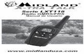 Serie LXT118 Radio GMRS/FRS Manual de Usuario · Bienvenido al Mundo de Midland Electronics Felicitaciones por la compra de un producto Midland de alta calidad. Su radio de 2 vías