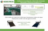 Presentación de PowerPoint - iideree.orgiideree.org/wp-content/uploads/2013/04/Publicación-DOF-PROY-NOM... · PROY-NOM-027-ENER/SCFI-2016 para Calentadores Solares de Agua. Publicación
