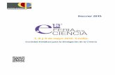7, 8 y 9 de mayo 2015. Sevilla. · • Generar vocaciones científicas, fomentando el espíritu emprendedor y la innovación. ... el mundo de la investigación, los centros educativos,