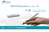 IRISNotes Air 3 - irislink.com · Descripción general del hardware ... 6.3.3 Descripción de la interfaz y los iconos ... (Word, Outlook, bloc de notas) ...