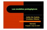 Julián De Zubiría (Instituto Alberto Merani)soda.ustadistancia.edu.co/enlinea/.../22-Los_modelos_pedagogicos.pdf · ¿Qué es un modelo heteroestructurante? ¾El saber como una