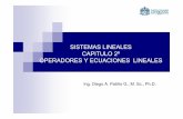 Operadores y Ecuaciones Lineales - Diego Patino's Web Pagediegopat.ueuo.com/presentaciones/semana_5_lin.pdf · OPERADORES LINEALES Estas transformaciones se puede relacionar con el