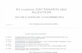  · el nuevo dictamen del auditor nia 700 a partir del 15 diciembre 2016 cpc francisco bustinza liÑan ril de 2017 a 260 a 570 a 700 a 701 a 705 a 706