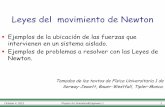 Leyes del movimiento de Newton - [DePa] Departamento de …depa.fquim.unam.mx/amyd/archivero/Unidad4-Leyes-Newton... · 2012-10-04 · Leyes del movimiento de Newton Ejemplos de la