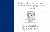 Reporte de encuesta sobre percepción del plagio en la UNAMeticaacademica.unam.mx/encuestas.pdf · 2 Proyecto Ética Académica Encuesta sobre percepción del plagio Realizada en