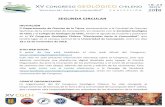 SEGUNDA CIRCULAR - congresogeologicochileno.clcongresogeologicochileno.cl/wp-content/uploads/2017/07/2da... · las geociencias convergen con otras áreas profesionales en la solución