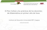 El Plan Ceibal y las prácticas de los docentes de ... · Matemática de 1er año liceal a partir de la implementación del Plan Ceibal ... • Registro cuestionario valoración de