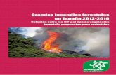 Grandes incendios forestales en España 2012-2016 actuaciones han provocado daños en zonas forestales de gran valor ambiental o en ocasiones incluso han resultado contraproducentes