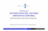Tema 11diposit.ub.edu/dspace/bitstream/2445/12662/1/Estructura sistema... · ESQUEMA •La ... •Descentralización fiscal en España: Constitución Española (1978) El grado de