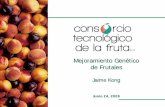 Mejoramiento Genético de Frutales Jaime Kongargus.iica.ac.cr/Esp/regiones/sur/chile/Documents/Mejoramiento... · Surgimiento de múltiples programas de mejoramiento genético privados.
