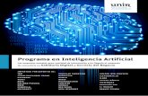 Programa en Inteligencia Artificial - static.unir.net · Programa en Inteligencia Artificial Las empresas manejan gran cantidad de información y ha llegado el momento de convertirla