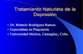 Tratamiento Naturista de la Depresión - unizar.es · La depresión es un trastorno más frecuente en el campo de la salud mental. ... • Insomnio o hipersomnia. ... NATURISTA DE