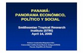 PANAMÁ: PANORAMA ECONÓMICO, POLÍTICO Y SOCIALbdigital.binal.ac.pa/bdp/descarga.php?f=artpma/panorama economico.pdf · Caribe, al Este con la República de Colombia, al Sur con