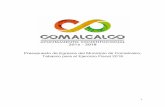 Presupuesto de Egresos del Municipio de Comalcalco ... · y Aportaciones de la Ley de Ingresos del mismo año, ... PROYECCIONES DE EGRESOS 2014-2016 CONCEPTO Ejercicio 2014 Ejercicio