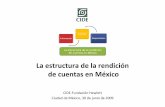 La estructura de la rendición en México - inesle.gob.mx · demanda”), no como política deliberada. ... •Casi todos los mecanismos de rendición de cuentas en vigor se concentran