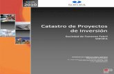 Catastro de Proyectos de Inversión - app.sofofa.clapp.sofofa.cl/indicadores/CPI/Informe/CPI_2010.pdf · 200 9 3 Una vez más, la Sociedad de Fomento Fabril ha registrado el desarrollo