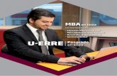 MBA en línea - u-erre.mx · MAMI • Gestión Estratégica • Contabilidad Administrativa • Estadística para Negocios • Métodos Cuantitativos para la toma de decisiones