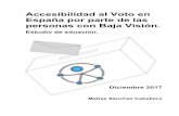 Accesibilidad al Voto en España por parte de las personas ... · años con derecho a voto y con resto visual. Una persona con discapacidad es la que presenta deficiencias permanentes,