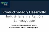 Productividad y Desarrollo Industrial en la Región Lambayeque · –En la Región Lambayeque contamos con 2500 confeccionistas de los ... hectolitros. –En referencia hay que distinguir