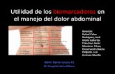 Utilidad de los biomarcadores en el manejo del dolor abdominal³n1.pdf · Causas de Dolor Abdominal Agudo •Muchas Demasiadas: –Dolor abdominal inespecífico ... –Sólo cifras