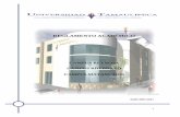 D I R E C T O R I O - Universidad Tamaulipecauniversidadtamaulipeca.edu.mx/archivos/REGLAMENTO-ACADEMICO-2017.pdf · 3 Misión La misión de la Universidad Tamaulipeca es la formación